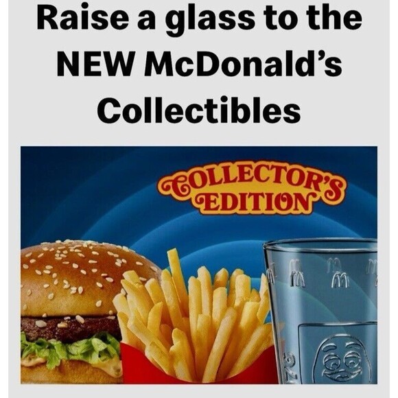 McDonald's 2024 Collectors Glasses / Cups Set Of 4 Nostalgic Ty,Hello Kitty etc. - Picture 10 of 16